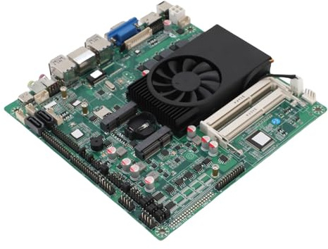 Tosuny PCIE ITX Motherboard, Riproduzione Video 4K 1080p, Utilizza per la Visualizzazione Commerciale e Industriale, con Supporto per Memoria I7 5500u DDR3 per la Scheda Gigabit
