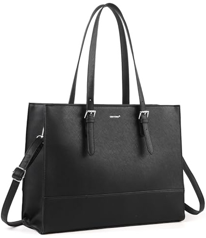 TANTOMI Laptop Tote Bag for Women, 15.6 Inch Work Bag Computer Business Shoulder Bag Office Briefcase Purse and Handbag