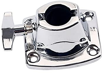 Abrazadera Soporte Platillo, Clip Montaje Batería, Accesorio Metal | Pieza Reemplazo Kit Percusión, Agarre Seguro Instrumento, Color Plata