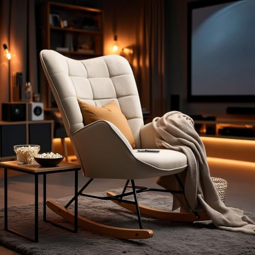 MEUBLE COSY XXL-Sessel im skandinavischen Design Großer Polstersessel aus Stoff mit Hoher Rückenlehne und Armlehnen