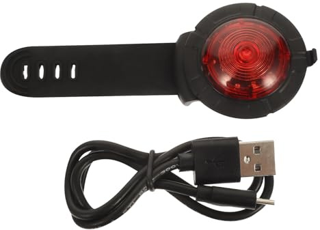 JOINPAYA Lampes pour Chiens pour Promenades Nocturnes Lampe Portable en Plastique Rouge Compacte pour Sécurité Animaux De Compagnie Chiots