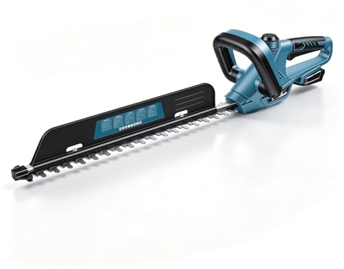 Trådlös häcktrimmer för Makita 18 V, 52 cm skärlängd, 20 mm tandavstånd, borstlös motor, trådlös elektrisk häcktrimmer (roterande handtag, klippsamlare, batteri ingår inte)