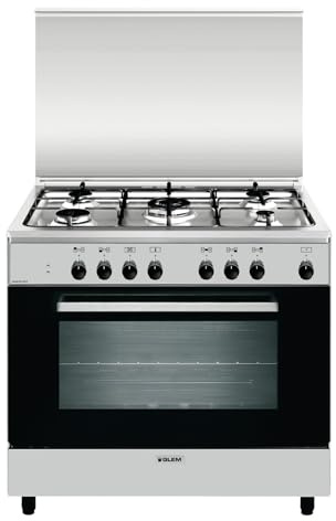 CUCINA C/FORNO A ELETT. 5FUOCHI INOX AN965MI6
