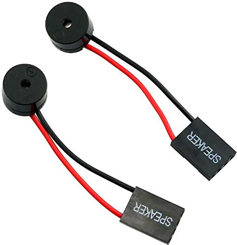 RuiLing 2-Pack PC Motherboard Mini Plug Speaker Desktop Computer Case DIY Internal BIOS Beep Alarm Buzzer