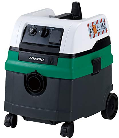 HIKOKI Nass-/Trockensauger RP250YDM, Industriesauger Klasse M, 1200W | Mehrzwecksauger mit 25L Behaeltner, 5m Saugschlauch, Filterabruettlung, Einschaltautomatik & Zubehoer, 12,9kg