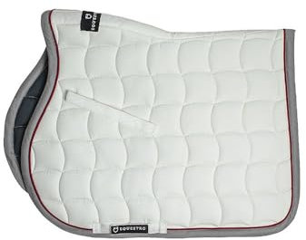 EQUESTRO Satteldecke Red Tri Collection (FULL, weiß/rot)