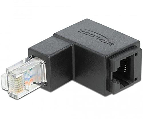 DeLOCK Adaptateur RJ45 mâle coudé vers le bas vers prise RJ45 Cat.6 UTP