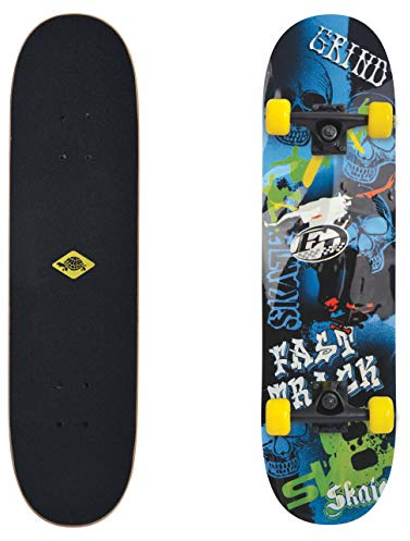 Schildkröt® Skateboard Slider 31´´, attraktives Freizeit Komplett-Board, konkave Deckform mit Doppel-Kick und Griptape, 9-lagiges Ahornholz, ABEC7 Kugellager