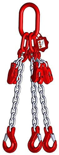 Anschlagkette Güteklasse 8 3-Strang 2,0 m 6 mm mit Verkürzung verzinkt