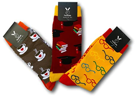TwoSocks Calcetines divertidos para mujer y hombre, calcetines divertidos como regalo, talla única, Talla única