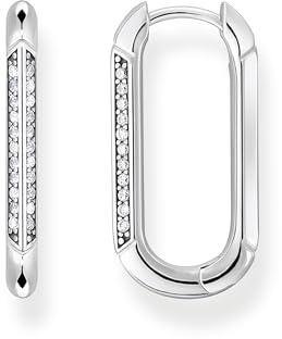 THOMAS SABO Creolen silber 925 Sterlingsilber, Geschwärzt