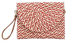 CORIOS Damen Gewebte Tasche Sommer Strandtaschen Handgefertigte Strohtasche Böhmische Tote Beutel Frauen Handtasche Handgewebt Basttasche Retro Schultertasche für Reise Urlaub Strand Rot