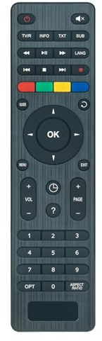 VINABTY Nuovo Telecomando di ricambio Per L-Box V1,V2,V3 L- Box - Teleprom TV -Nasche TV Nika TV, Skyter mini 3D Remote Controller
