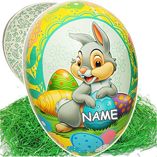 alles-meine.de GmbH Osterei/Ei + Ostergras - zum Befüllen Größe & Anzahl frei wählbar 9 bis 36 cm - Bambi - Hase Klopfer - Füll - Pappei - Deko Pappe Papp Pappeier Dekoei P..