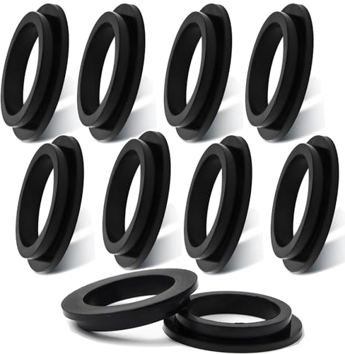 Skeadex 10 pezzi pompa filtro piscina a forma di L anelli di ricambio per piscina Intex piscina gomma guarnizioni rondelle accessori piscina accessori per pompe filtro a sabbia Intex (10 pezzi)