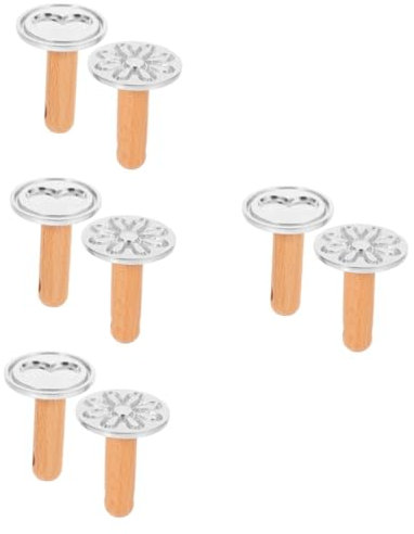 Cabilock 8 Stück Keksform Keks Backwerkzeug Presstyp Keksform 3D Keksform Kekspresse Küche Onigiri Form Keksausstecher Keksstempel Backwerkzeuge Presse Gebäckform