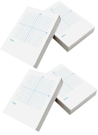 HOODANCOS Präzises Zeichnen Mathe-notizblöcke Achsen-koordinatenblätter Millimeterpapier Für Schüler Mathematikbedarf