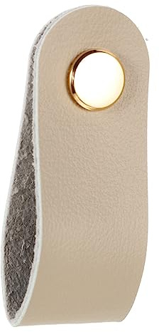 Angoily 2pcs Leather Cable Organizer Set Reusable Cord Ties for USB Cables for Home and Office Light Grey Gold Accents 12mm Size