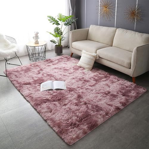 Langflor-Teppich für Wohnzimmer und Schlafzimmer, weiche und gemütliche Matte für Zuhause, 60 x 200 cm