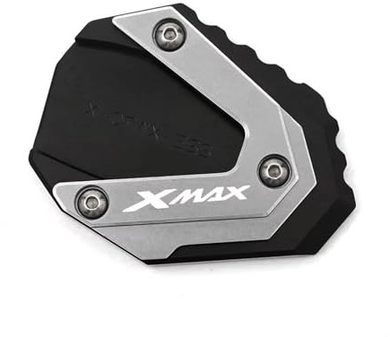 VQLDPX Motorrad-Seitenständer-Auflage Für Yamaha Xmax X-MAX 125 400 Xmax400 Xmax125, Vergrößerte Fußplatte Motorradständer Platte Verbreiterung(Titan)