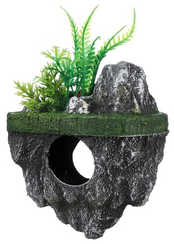 Yardwe Floating Stone Aquarium Decoration Realistic Rock Hideaway for Fish Tank Landscaping Ideal for Aquarium Substrate and Artificial Aquarium Design Floating Island Ornament