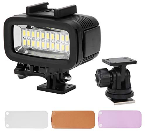 Tauchlicht, Unterwasserlicht, Unterwasser-Taschenlampe, 40 M, Unterwasserfotografie, Fülllicht, wasserdichte Tauchkamera, LED-Videoleuchte, 5500 K, für Video, Unterwasseraufnahmen