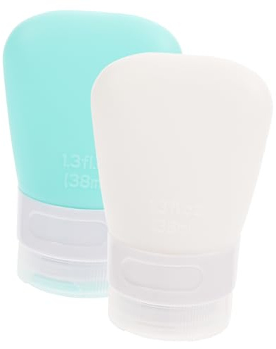 LIFKOME Silikon-reiseflaschen-set 2er-pack Lotion-sub-flaschen Auslaufsicherer Verschluss Für Toilettenartikel Hautpflege Kosmetik