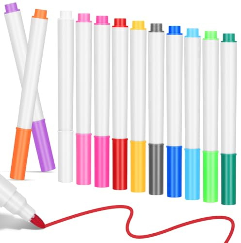 SHINEOFI Abwischbare Flüssig Kreidemarker 12 Stück Neon Stifte Für Whiteboard Tafel Led Maltafel Fein Spitze Ideal Für Schule Büro Basteln