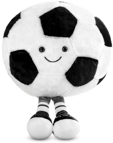 Giocattolo di peluche da calcio, cuscino di peluche, giocattolo da calcio, peluche per la casa, morbido regalo per gli amanti del calcio e i bambini (calcio)