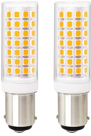 wossluck AC 220V-240V LED B15D Speziallampe, 6W 60W Ersatz, Warmweiß 3000K, Dimmbar, 2 Stück