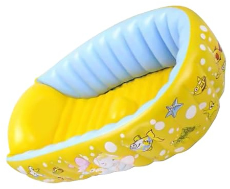 Hohopeti Bagno Gonfiabile per Nuoto Infantile Portatile Disegno Cartoon per Bagni in Casa e Giochi all'Aperto