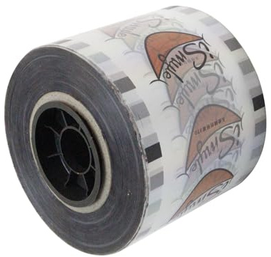 Pellicola Sigillante per Tazze, 3000 Pezzi Pellicola Sigillante per Bicchieri in Plastica PP Monouso da 4 mm di Spessore per Ristoranti Fast-Food Bar del Tè Al Latte (1, Faccina Sorridente)