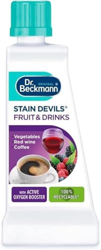 Stain Devils Fruit & Drink 50ML x 1 Stain Remover for Laundry White and Colorful Clothes to Removes Red Wine, Coffee, Tea, Fruit Juice, Hot Chocolate Stains Safe for Washable and Non-Washable Fabrics