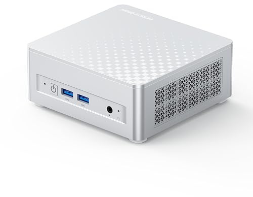 MINIS FORUM M1 Plus Mini PC, Intel Core i5-12600H (12C/16T, 4,5 GHz), 32 Go DDR5, SSD de 512 Go, Triple Affichage 4K (HDMI/DP/USB 4.0), Double Port 2,5 GbE, Wi-FI 6E, Ordinateur de Bureau Compact