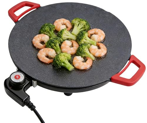 Piastra Elettrica,Padella Elettrica A 5 Livelli Per Cottura - Piastra Per Grigliare Da Esterno - Per Casa Cucina Ristorante Picnic All'Aperto Barbecue Grigliate Campeggio