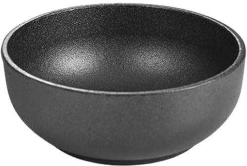 VICASKY Bol à Bibimbap en Fonte 18 Cm Bol Multifonction pour Riz Coréen Réutilisable Noir pour Cuisinière à Induction Vaisselle Pratique Maison et Restaurant