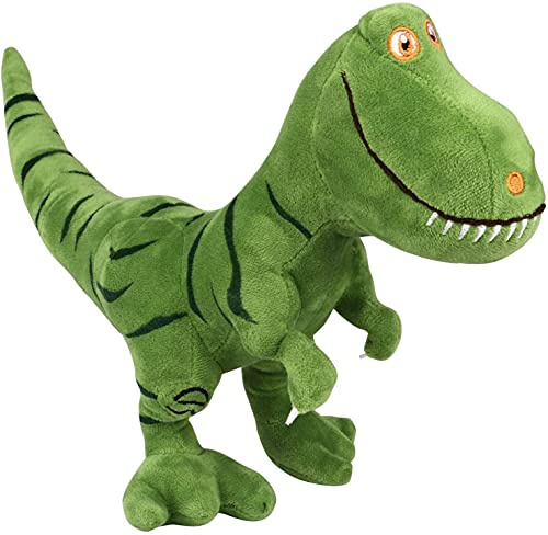 Voarge Peluche dinosauro a forma di animale imbottito regali di compleanno, giocattoli peluche, simpatici peluche morbidi T-Rex Tyrannosaurus dinosauro rappresentazione figura, 40 cm, verde
