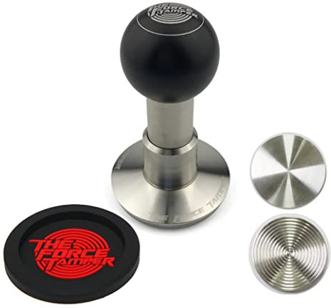 The Force Tamper Automatic Impact Coffee Tamper Adjustable Const Pressure and Autoleveling Extend Set New (Ball, 58.50mm)