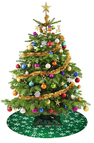 Holly International AbsorboMat Absorbent Christmas Tree Mat & Floor Protector, Plush Feel, Absorbs Spills 30 / 76cm
