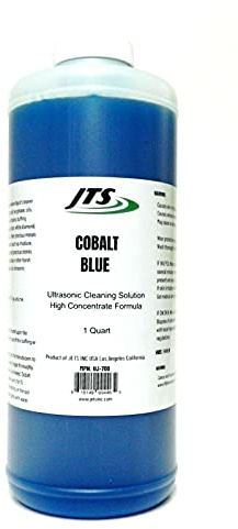 JTS Solution de nettoyage à ultrasons pour bijoux Bleu cobalt 0,9 l