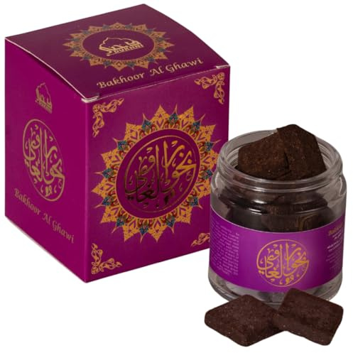 Bakhoor Al Ghawi, Yemeni Oud Bakhoor by Dukhni | Spicy Earthy Bakhour | 40g Arabic Bakhoor Incense| Rich Agarwood Fragrance | Long Lasting Aroma for Home & Prayer | Suitable for all Bakhoor Burners