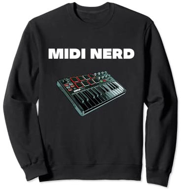 Controller midi tastiera nerd Felpa