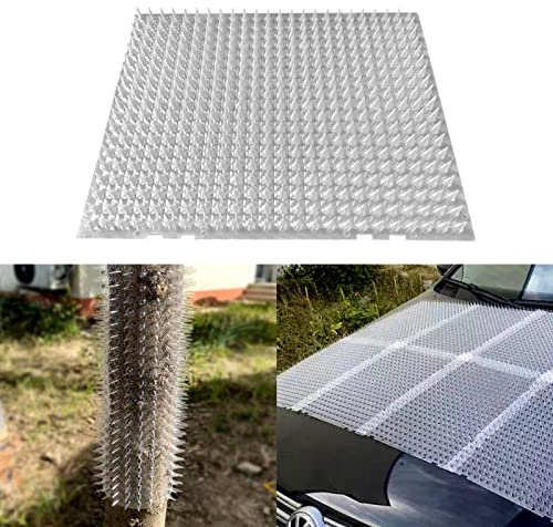 Katzenabwehr Matte Indoor-Katzen-Spike-Matte Im Freien, Schneidbare Große Katzenkotmatte aus Kunststoff mit Spikes, für Autotheke Fensterbank Stuhl Tisch Hof, 6/8/10/12/20/40St (Size : 40 pcs)