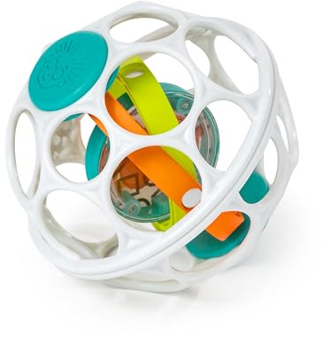 Baby Einstein Pelota sonajero fácil de agarrar Grip & Spin, BPA, Desde recién Nacidos en adelante