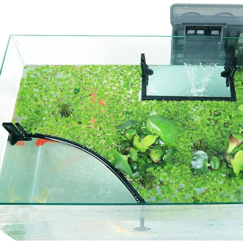 Aquarium Floating Plant Corral, Adjustable Aquarium Plant Holder with Height with Water Level, Fish Tank Accessories for Framed and Frameless Aquariums