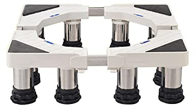 Adjustable Washing Machine Base Drum Washing Machine Base Holder Stand Adjustable Height 13-16cm Fridge Freezer Stand Length/Width 42-68cm Stent for Wine Cooler, Ice Maker, Dishwash