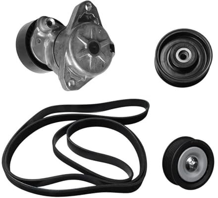 BENSIL Zahnriemen Für Mercedes Für Benz M272 M273 2722000270 + 1419 + 1019 + 6PK2400 Motor Antriebsriemen Spanner Montage & 2 Umlenkrollen & Gürtel Autogürtel
