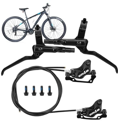 FANGZ Zoom-, hydraulische Fahrradbremsen | 2-teiliges Scheibenbremsen-Set aus Aluminiumlegierung - Rechts hinten 1600 mm und links vorne 850 mm, Mountainbike-Bremse für Fahrräder