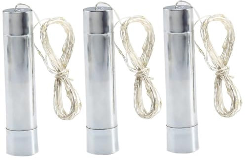 COSMEVIVI 3pcs Led Bottle Light String Decorative Cork Fairy Lights for Wine Bottles Warm Glow for Home Decor Parties Weddings and Christmas Celebrations