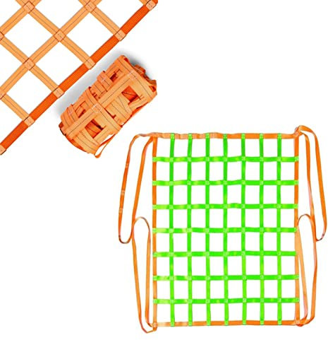 Hängendes Ladungsschlingennetz - Flaches Nylon-Schlingenhebenetz, elastisches Ladungsnetz, reißfestes Ladungsschlingennetz, Anhängernetze, anpassbar, Hebenetze für industrielle Be-